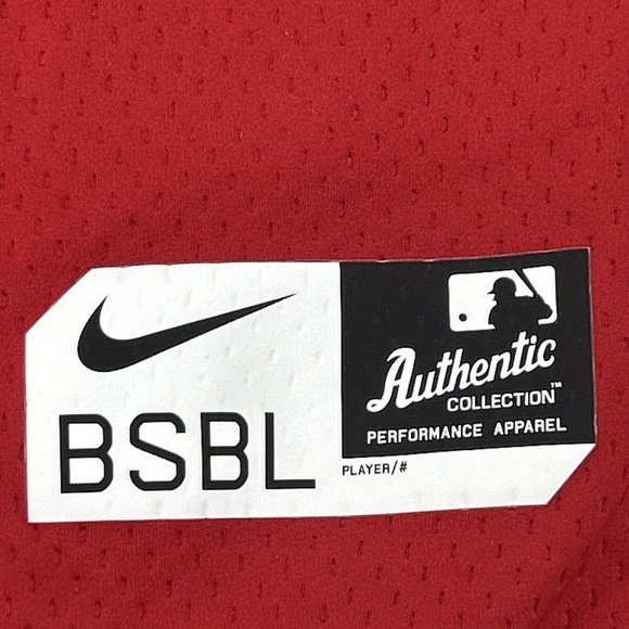 Washington Nationals Mens XXL Red Nike Pro Fitted BSBL Dri-Fit Crewneck MLB - Picture 3 of 11